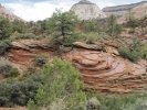 PICTURES/Leaving Zion on Mt. Carmel Hwy/t_Swirled Rock1 & White Dome.jpg